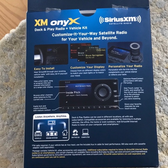 Sirius XM onyX satellite radio - Picture 2 of 4